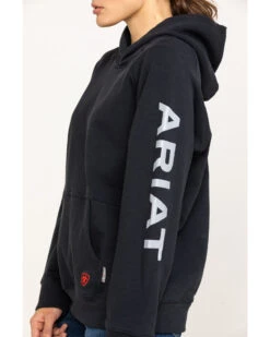 Ariat Women's FR Primo Fleece Logo Hooded Sweatshirt -Deals Grace Apparel Store 2000281181 001 P4