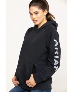 Ariat Women's FR Primo Fleece Logo Hooded Sweatshirt -Deals Grace Apparel Store 2000281181 001 P5
