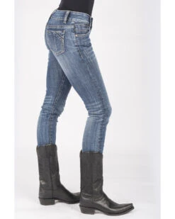 Stetson Women's 503 Pixie Stix Fit Skinny Straight Jeans -Deals Grace Apparel Store 2000287355 400 P3