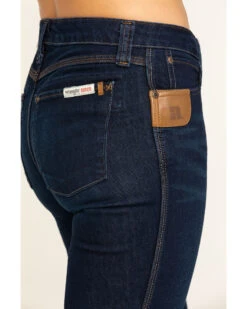 Wrangler Riggs Women's Dark Wash Bootcut Work Jeans  -Deals Grace Apparel Store 2000293299 400 P4