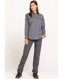 Ariat Women's FR Duralight Stretch Canvas Straight Leg Pants -Deals Grace Apparel Store 2000294420 020 P6