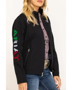 Ariat Women's Classic Team Mexico Flag Softshell Jacket 9 Ariat Women's Classic Team Mexico Flag Softshell Jacket -Deals Grace Apparel Store 2000295225 001 P4