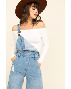 Show Me Your Mumu Women's Carolina Blue San Fran Overalls -Deals Grace Apparel Store 2000296945 400 P4