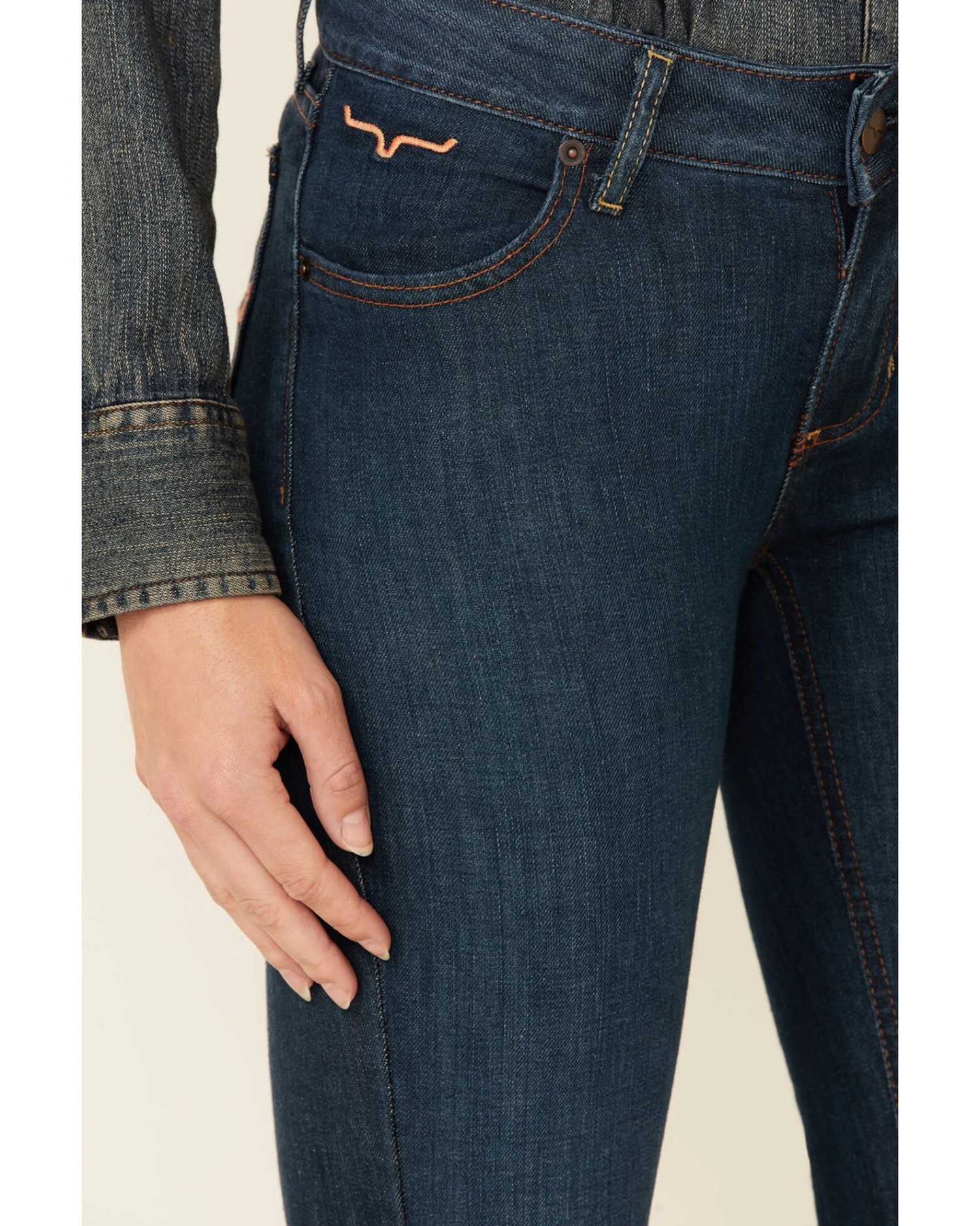 Kimes Ranch Women's Dark Wash Lola Raw Trousers 3 Kimes Ranch Women's Dark Wash Lola Raw Trousers - Image 3