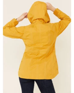 Outback Trading Co. Women's Solid Mustard Brookside Hooded Zip-Front Rain Jacket  -Deals Grace Apparel Store 2000338849 702 P4