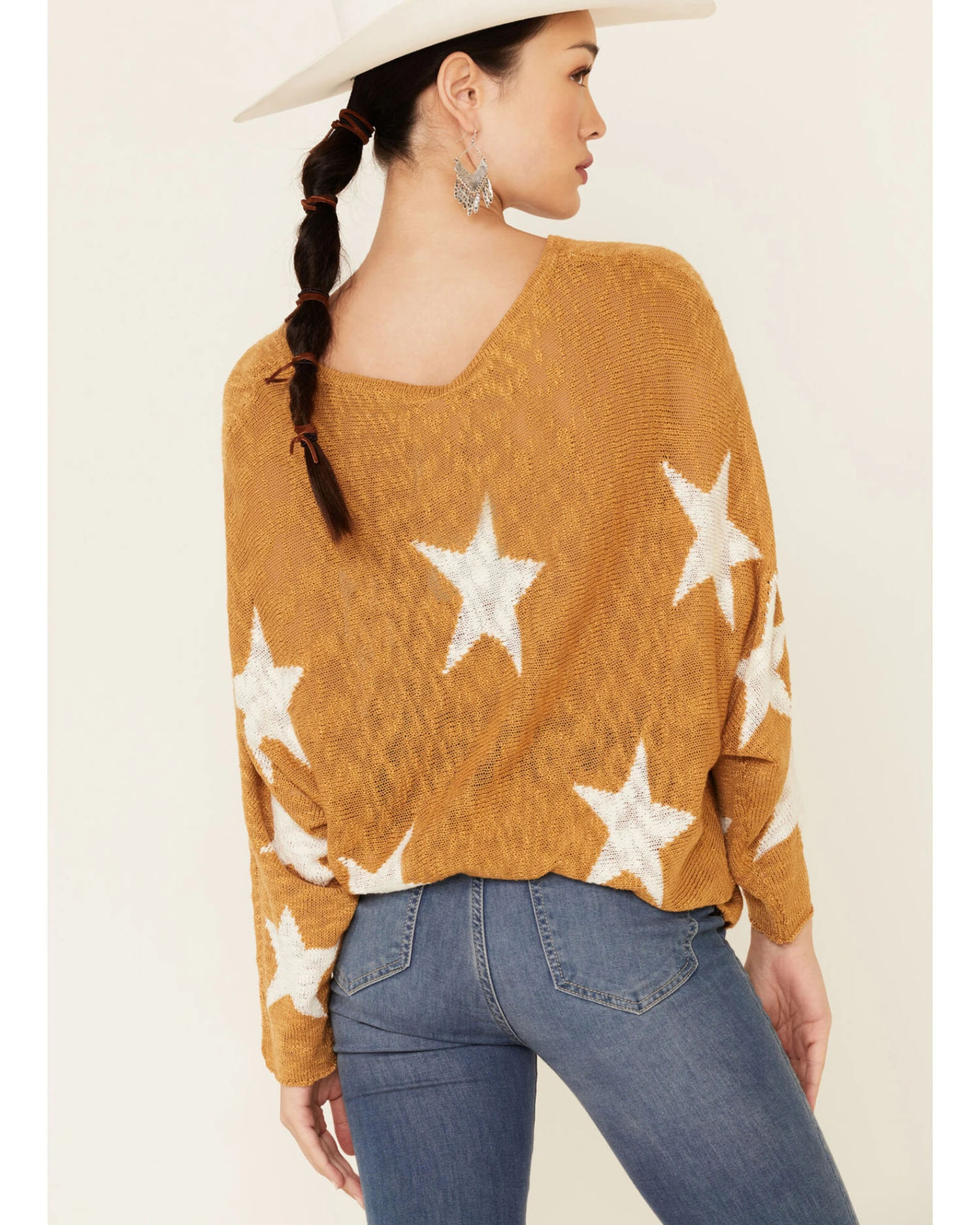 Wishlist Women's Star Print Pullover Sweater 5 Wishlist Women's Star Print Pullover Sweater - Image 5