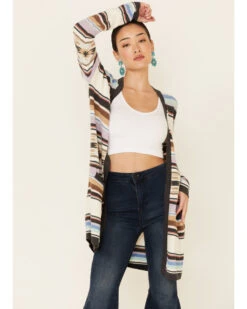 Tasha Polizzi Women's Cream Serape Malibu Cardigan