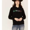 Ariat Women's Black R.E.A.L Mexico Embroidered Logo Pullover Hoodie 