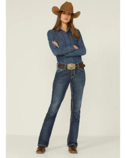 Shyanne Women's Dark Wash Shy Life Western Denim Shirt 7 Shyanne Women's Dark Wash Shy Life Western Denim Shirt -Deals Grace Apparel Store 2000351308 401 P4