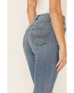 Idyllwind Women's Medium Wash Old West High Risin' Released Hem Flare Jeans 6 Idyllwind Women's Medium Wash Old West High Risin' Released Hem Flare Jeans -Deals Grace Apparel Store 2000352047 420 P3