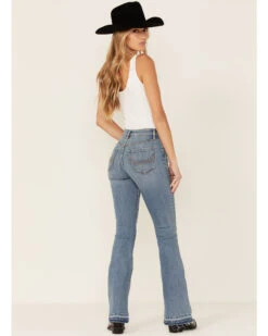 Idyllwind Women's Medium Wash Old West High Risin' Released Hem Flare Jeans 7 Idyllwind Women's Medium Wash Old West High Risin' Released Hem Flare Jeans -Deals Grace Apparel Store 2000352047 420 P4