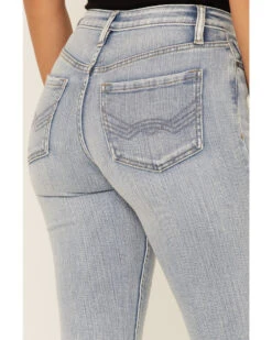 Idyllwind Women's Light Wash Mustang High Risin' Released Hem Flare Jeans 7 Idyllwind Women's Light Wash Mustang High Risin' Released Hem Flare Jeans -Deals Grace Apparel Store 2000352048 450 P4