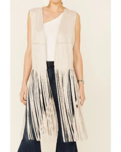 Fornia Women's Fringe Faux Suede Vest -Deals Grace Apparel Store 2000354301 026 P3