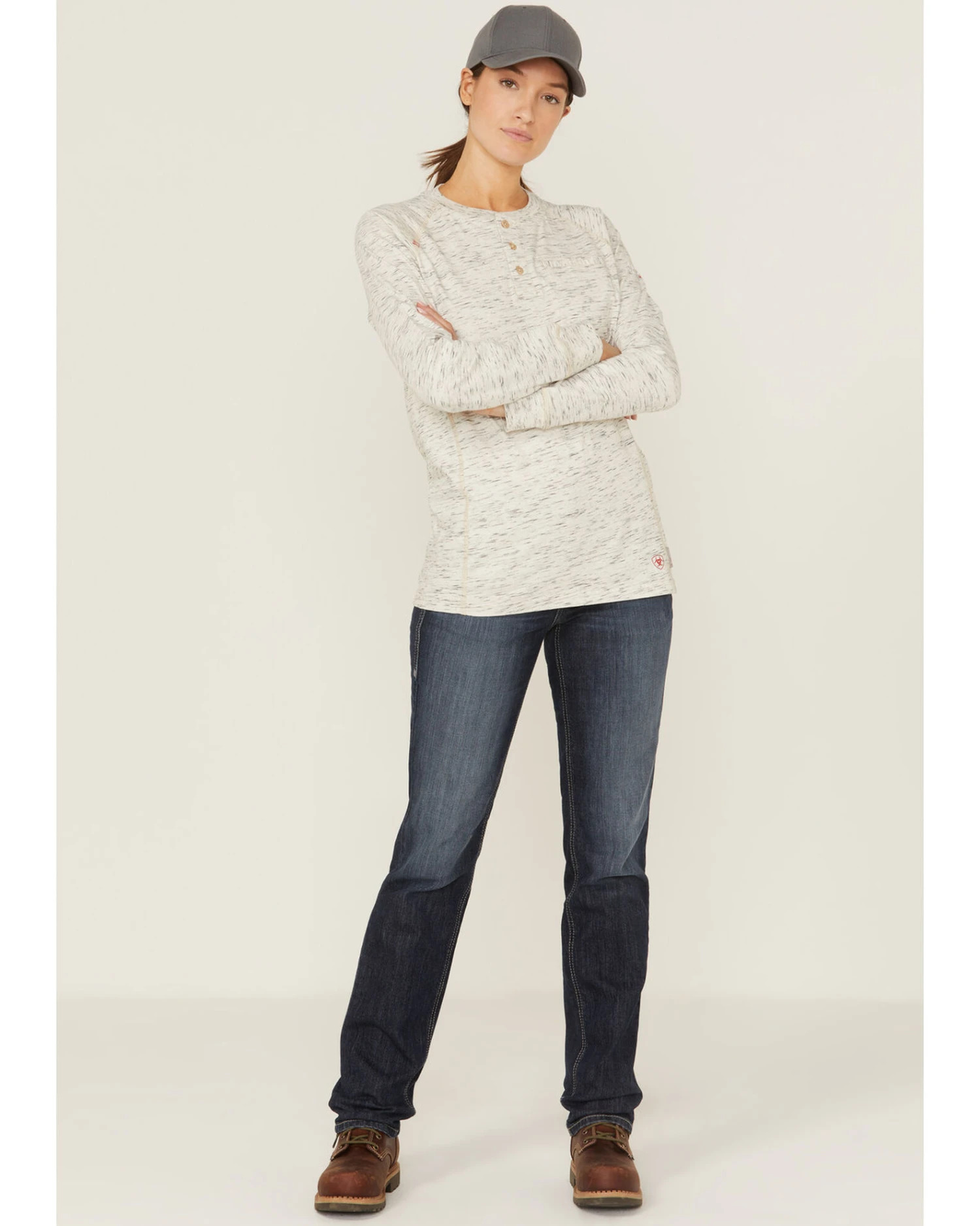 Ariat Women's FR Avelynn Medium Wash DuraLight Stretch Slim Work Jeans 1 Ariat Women's FR Avelynn Medium Wash DuraLight Stretch Slim Work Jeans