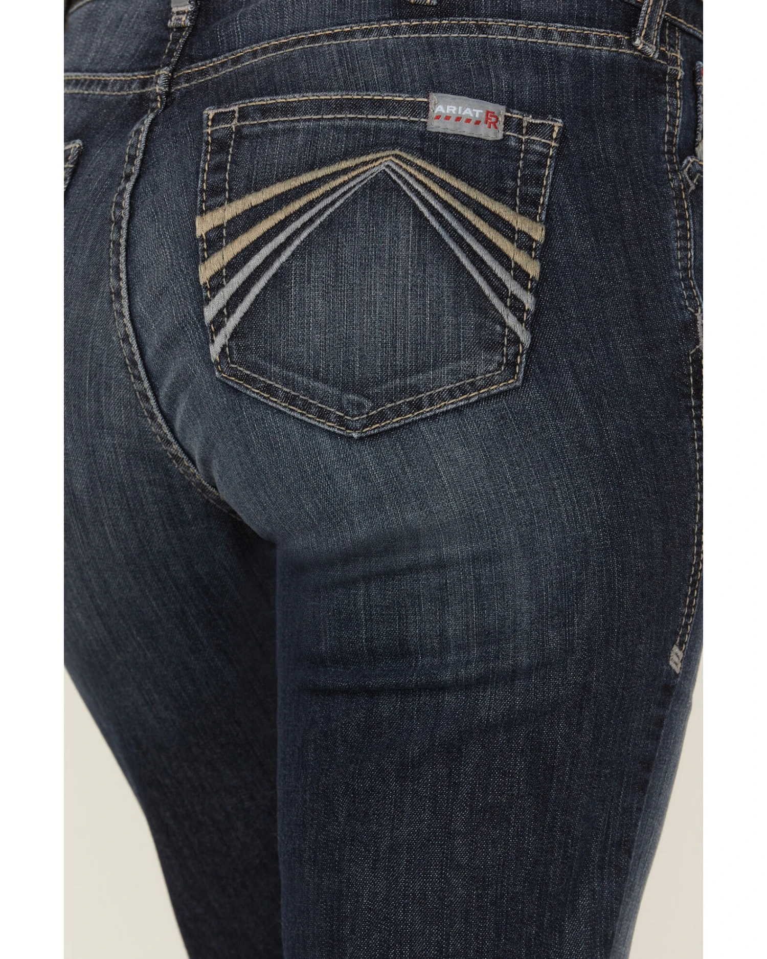 Ariat Women's FR Avelynn Medium Wash DuraLight Stretch Slim Work Jeans 4 Ariat Women's FR Avelynn Medium Wash DuraLight Stretch Slim Work Jeans - Image 4