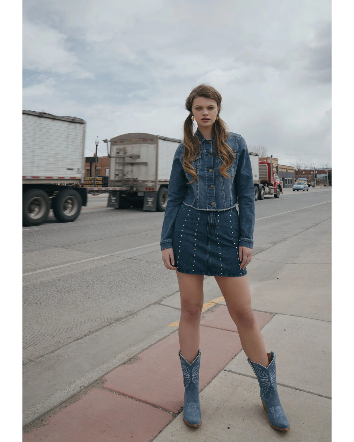 Shyanne Women's Medium Dark Wash Cropped Fray Denim Jacket 1 Shyanne Women's Medium Dark Wash Cropped Fray Denim Jacket