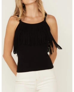 Idyllwind Women's Levy Lane Fringe Rib Tank 6 Idyllwind Women's Levy Lane Fringe Rib Tank -Deals Grace Apparel Store 2000359127 001 P3