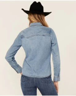 Idyllwind Women's Medium Wash Signature Turquoise Snap Button Western Shirt -Deals Grace Apparel Store 2000359142 414 P3