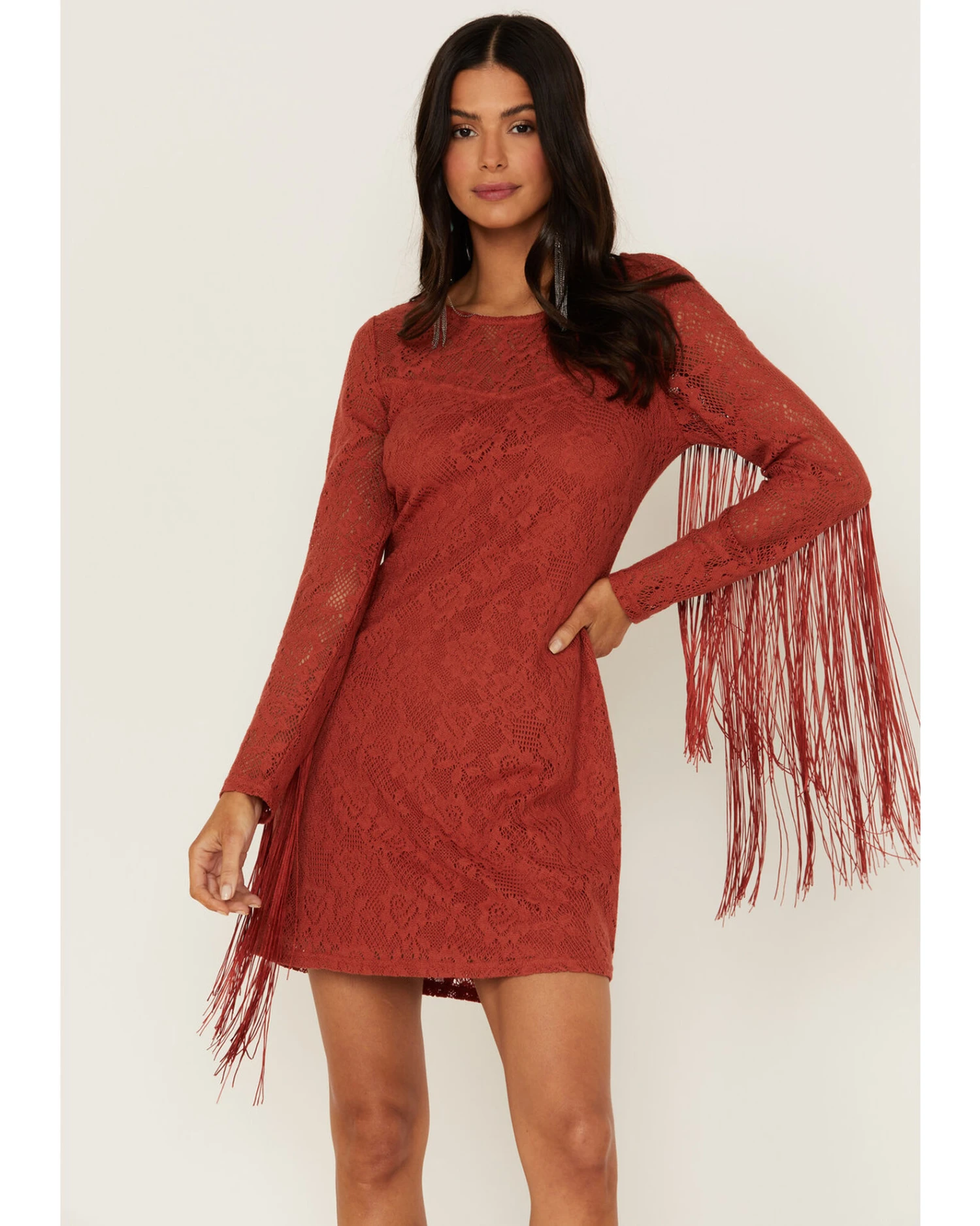 Idyllwind Women's Fairlane Crochet Fringe Dress 1 Idyllwind Women's Fairlane Crochet Fringe Dress