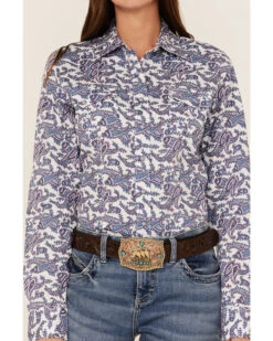 Cinch Women's Paisley Print Long Sleeve Snap Western Shirt 6 Cinch Women's Paisley Print Long Sleeve Snap Western Shirt -Deals Grace Apparel Store 2000362817 500 P3