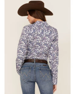 Cinch Women's Paisley Print Long Sleeve Snap Western Shirt 7 Cinch Women's Paisley Print Long Sleeve Snap Western Shirt -Deals Grace Apparel Store 2000362817 500 P4