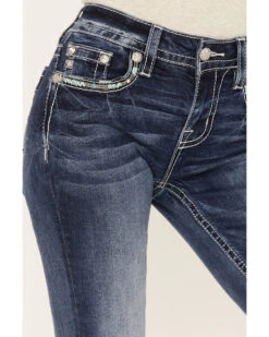 Miss Me Women's Medium Wash Embroidered Turquoise Stone Bootcut Jeans - Long 7 Miss Me Women's Medium Wash Embroidered Turquoise Stone Bootcut Jeans - Long -Deals Grace Apparel Store 2000364478 400 P4