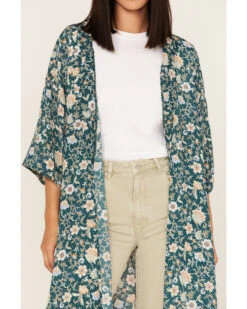 Shyanne Women's Floral Print Kimono 7 Shyanne Women's Floral Print Kimono -Deals Grace Apparel Store 2000364765 443 P4