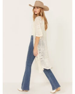 Shyanne Women's Geo Print Lace Short Sleeve Kimono -Deals Grace Apparel Store 2000364777 103 P4