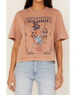 Cleo + Wolf Women's Beer Garden Graphic Boxy Crop Tee 6 Cleo + Wolf Women's Beer Garden Graphic Boxy Crop Tee -Deals Grace Apparel Store 2000364851 250 P3