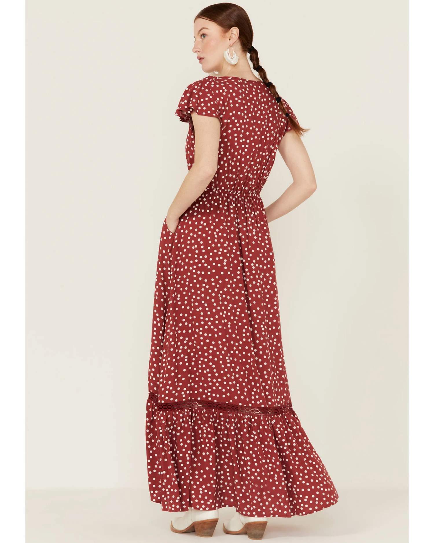 Beyond The Radar Women's Picnic Dot Maxi Dress 4 Beyond The Radar Women's Picnic Dot Maxi Dress - Image 4