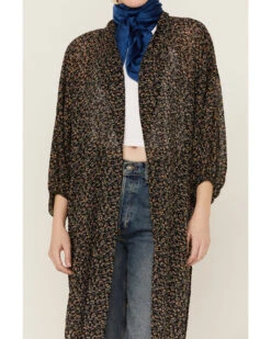 Beyond The Radar Women's Floral Chiffon Duster Maxi Kimono -Deals Grace Apparel Store 2000366191 001 P3