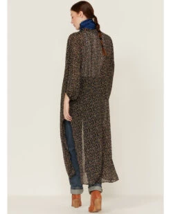 Beyond The Radar Women's Floral Chiffon Duster Maxi Kimono -Deals Grace Apparel Store 2000366191 001 P4
