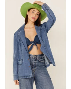 Lola Women's Denim Blazer Jacket