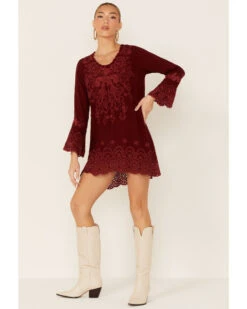 Johnny Was Women's Garnet Rhine Long Sleeve Tunic Dress -Deals Grace Apparel Store 2000367760 600 P4
