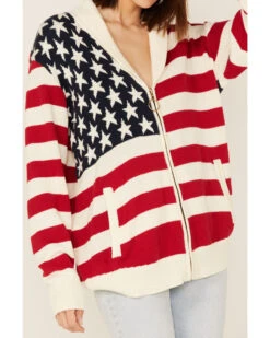 Show Me Your Mumu Women's American Flag Knit Cardigan Sweater -Deals Grace Apparel Store 2000368253 900 P3
