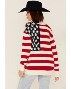 Show Me Your Mumu Women's American Flag Knit Cardigan Sweater -Deals Grace Apparel Store 2000368253 900 P4
