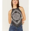 Rock & Roll Denim Women's Bandana Print Tank Top