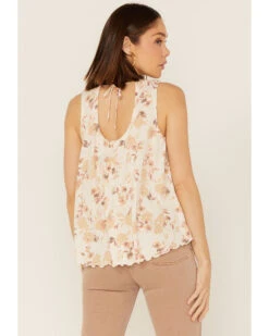 Wild Moss Women's Crochet Studded Yoke Flowy Tank Top -Deals Grace Apparel Store 2000369018 110 P4