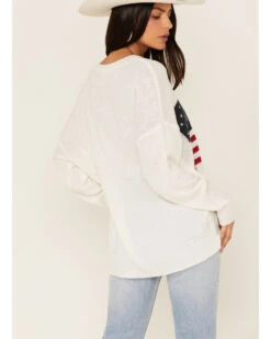 Show Me Your Mumu Women's Woodsy American Flag Knit Sweater -Deals Grace Apparel Store 2000370498 100 P4