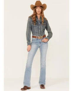 Ariat Women's R.E.A.L. Light Wash High Rise Felicity Stretch Bootcut Jeans