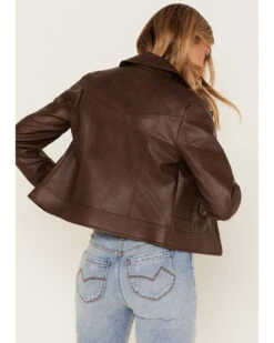 Cleo + Wolf Women's Faux Leather Moto Jacket 7 Cleo + Wolf Women's Faux Leather Moto Jacket -Deals Grace Apparel Store 2000373335 200 P4