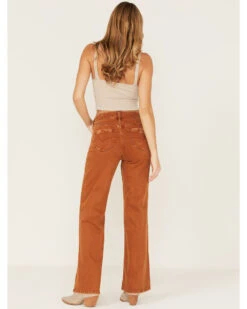 Cleo + Wolf Women's High Rise Distressed Stretch Loose Wide Jeans -Deals Grace Apparel Store 2000373344 200 P3