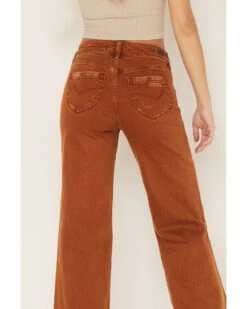 Cleo + Wolf Women's High Rise Distressed Stretch Loose Wide Jeans -Deals Grace Apparel Store 2000373344 200 P4