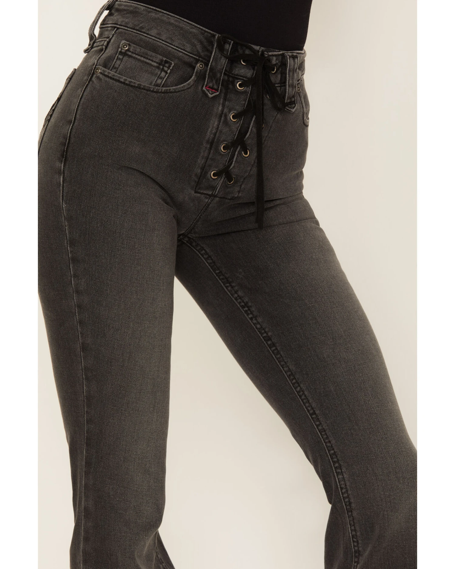 Idyllwind Women's Twelve South Wash Down High Risin Lace-Up Bootcut Jeans 2 Idyllwind Women's Twelve South Wash Down High Risin Lace-Up Bootcut Jeans - Image 2