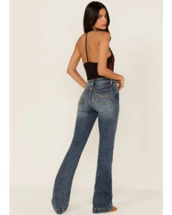 Idyllwind Women's Belmont Medium Wash High Risin' Seamed Front Sanding Bootcut Jeans -Deals Grace Apparel Store 2000373413 414 P3