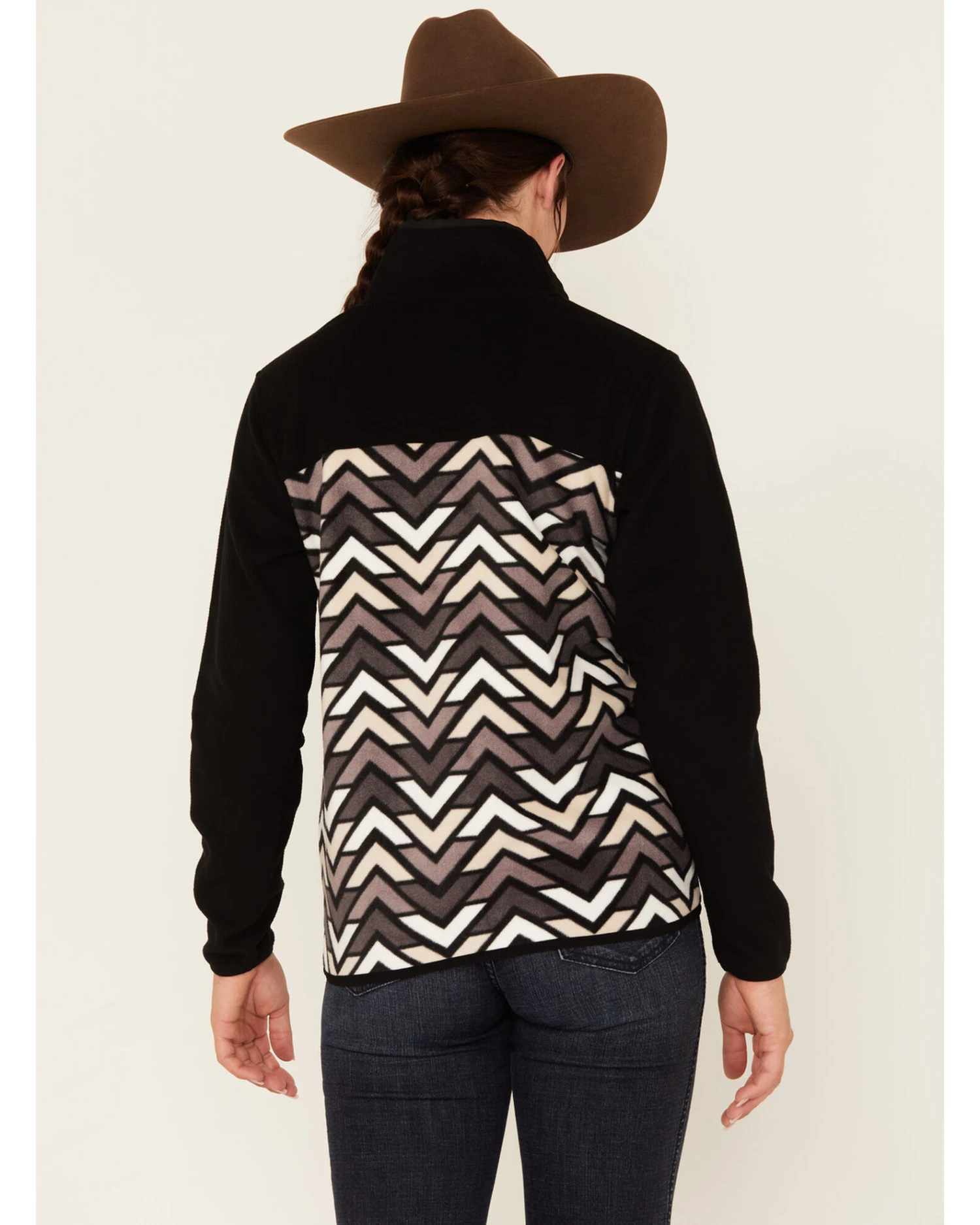 Cinch Women's Geo Print Polar Fleece Sweater 4 Cinch Women's Geo Print Polar Fleece Sweater - Image 4