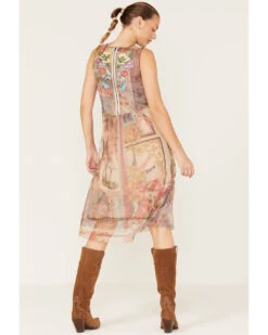 Johnny Was Women's Elisha Floral Print Mesh Slip Dress -Deals Grace Apparel Store 2000373880 000 P3