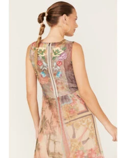 Johnny Was Women's Elisha Floral Print Mesh Slip Dress -Deals Grace Apparel Store 2000373880 000 P4