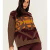 Pendleton Women's Mixed Print Western Sweater