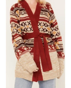Wrangler Retro Women's Southwestern Print Hooded Cardigan -Deals Grace Apparel Store 2000374522 104 P3